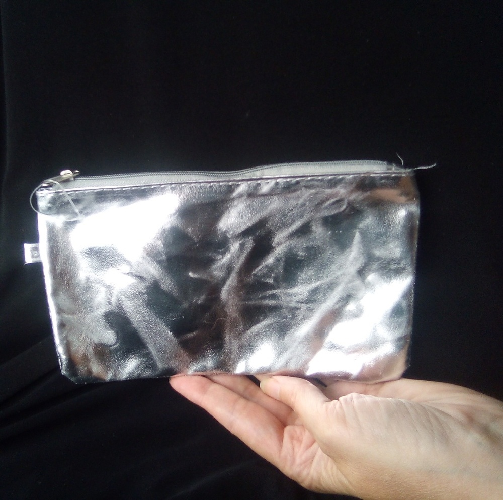 Cosmatic Bag~Silver~New